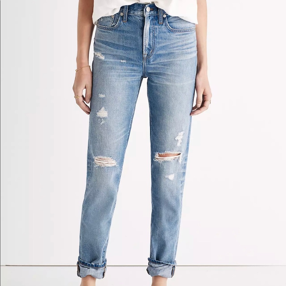 NWT Madewell The Perfect Vintage Jean in Chet Wash: Distressed Edition Size 32